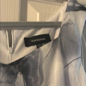 Charming White and Gray Dress